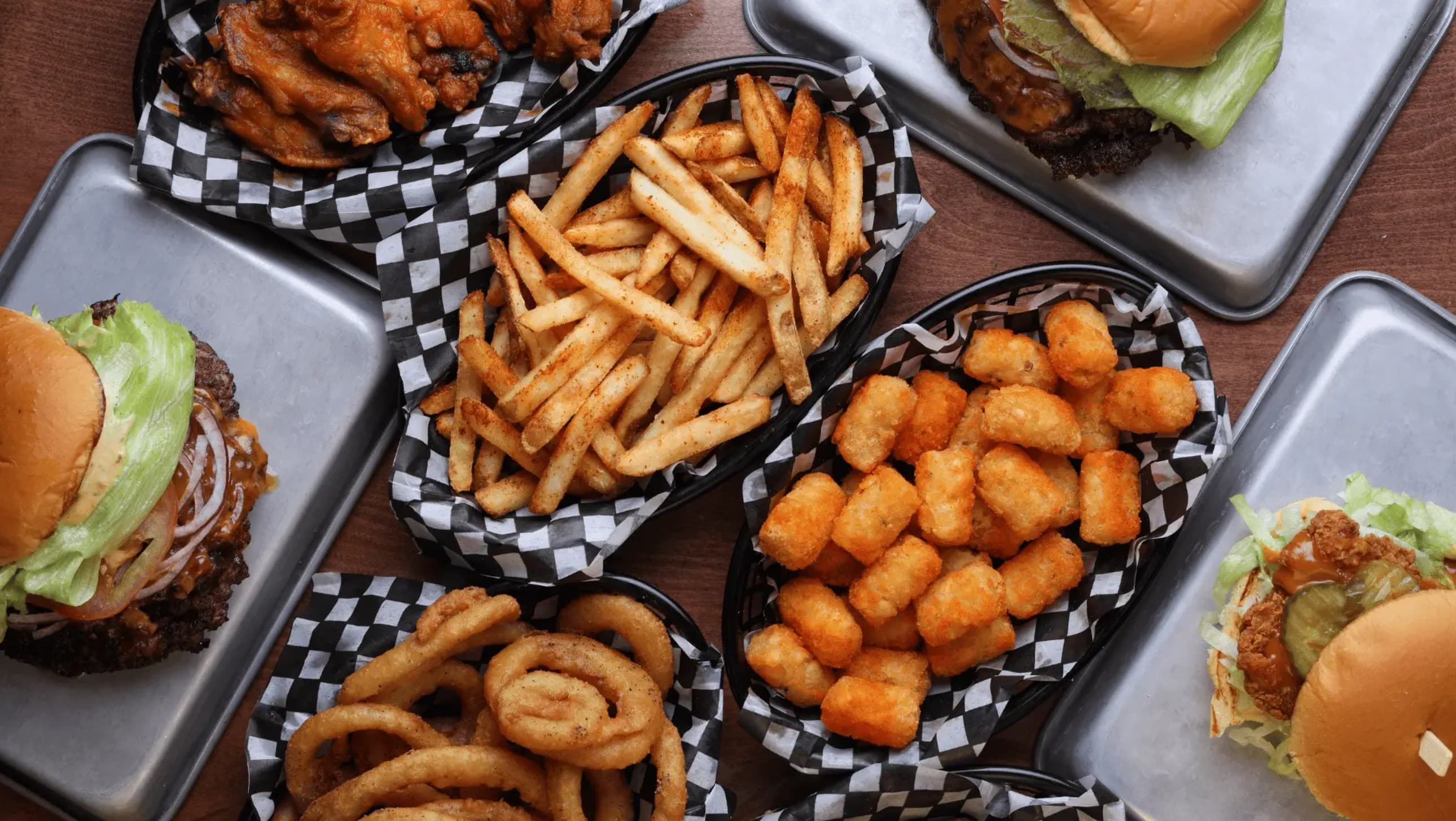 Smash burger being prepared on the griddle